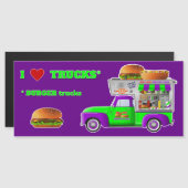 I大好きトラック（BURGERトラック）マグネット (正面/裏面)