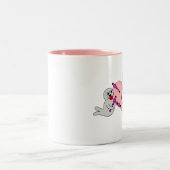 I子どものアシカを協力させるハート ツートーンマグカップ (中央)