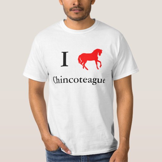 I子馬のchincoteague Tシャツ (正面)