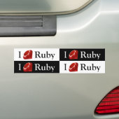 I宝石のルビー(4-up) バンパーステッカー (車上)