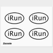 i実行 楕円形シール (シート)