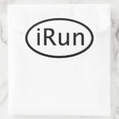 i実行 楕円形シール (バッグ)