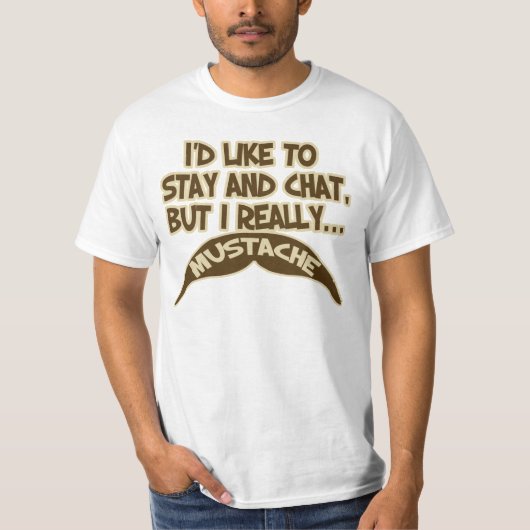 I実際に髭! Tシャツ (正面)