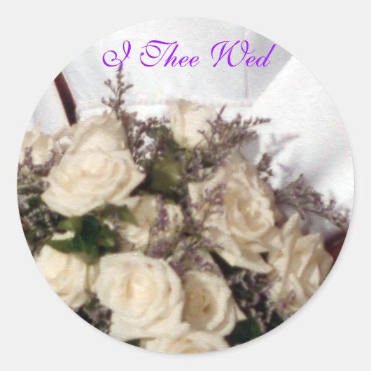 I封筒用シール結婚シール ラウンドシール (正面)