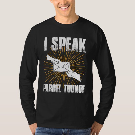 I小包束話郵便人郵便運送業者 Tシャツ (正面)