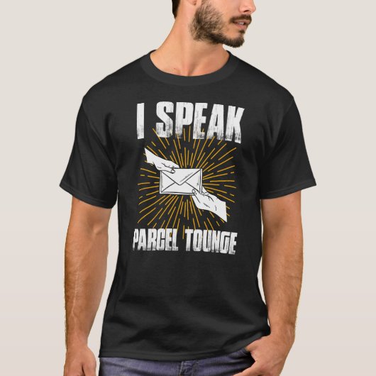 I小包束話郵便人郵便運送業者 Tシャツ (正面)