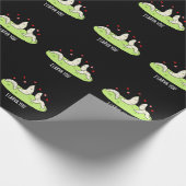 I幼虫あなたおもしろい幼虫はプンダークBGを愛 ラッピングペーパー (角)