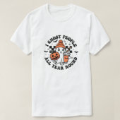 "I幽霊の人"私は面白いハロウィーンTシャツ Tシャツ (デザイン正面)
