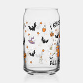 I幽霊ピープルズ通年ハロウィーン幽霊 ガラス缶 (正面)
