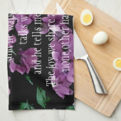 I庭の花柄だけに来られて キッチンタオル (四つ折り)