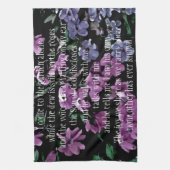 I庭の花柄だけに来られて キッチンタオル (縦)