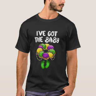 I得ベビー妊娠の発表Mardi Gras F Tシャツ