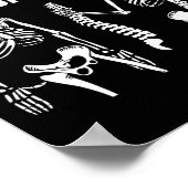 I得 Your Ck Skeleton おもしろいSpineハロウィーンコスチュウ ポスター (角)