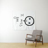 I恋しく思 Youステックマンスケッチ涙の泣き叫びミーム タペストリー (インサイチュ(横))