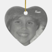 I愛おばあちゃんの写真オーナメントテンプレート セラミックオーナメント (裏面)