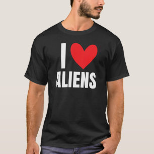 I愛するエイリアンハートUFO地球外領域51S Tシャツ