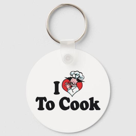 I愛するハートへ調理師 – シェフベイカー料理恋人 キーホルダー (正面)