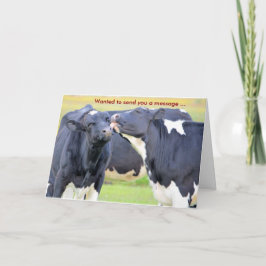 I愛する牛グリーティングカード カード