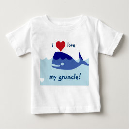 I愛のクジラのデザイン私のgruncle! ベビーTシャツ