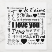 I愛を言う22の方法ワイン・ボトルのラベル ワインラベル (シングルラベル)