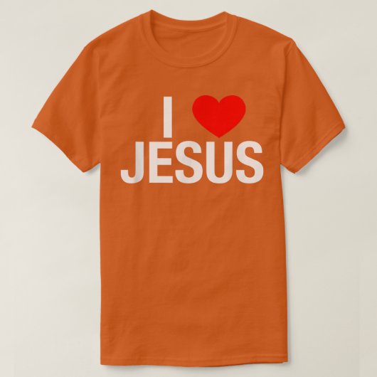 I愛イエスIハートイエスT Tシャツ (デザイン正面)