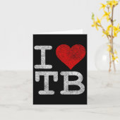 I愛タンパベイIハート結核フロリダフットボール カード (黄色い花)