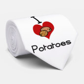 I愛ハートのポテト ネクタイ (ロール)
