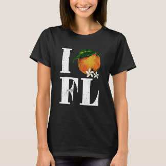 I愛フロリダオレンジフルーツ州アメリカン Tシャツ