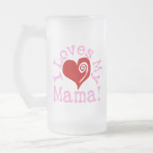 I愛私のママ フロストグラスビールジョッキ (左)