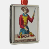 I手品師、7つの占いカード メタルオーナメント (右)