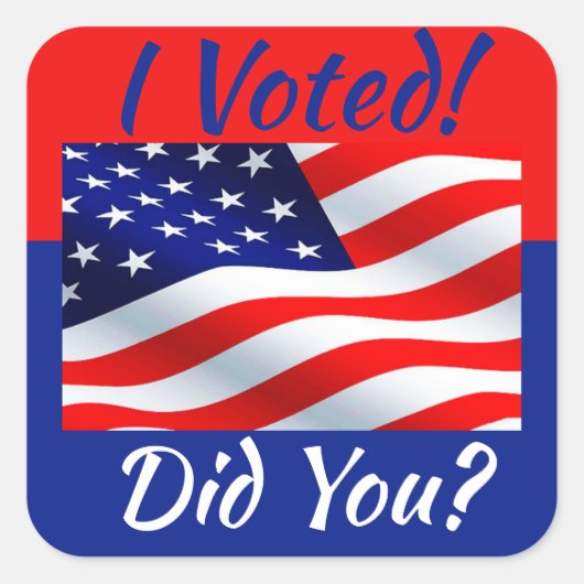 I投票シール スクエアシール (正面)