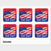 I投票シール スクエアシール (シート)