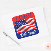 I投票シール スクエアシール (封筒)