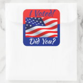 I投票シール スクエアシール (バッグ)