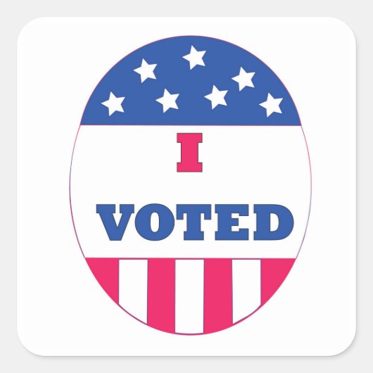 I投票シール スクエアシール (正面)