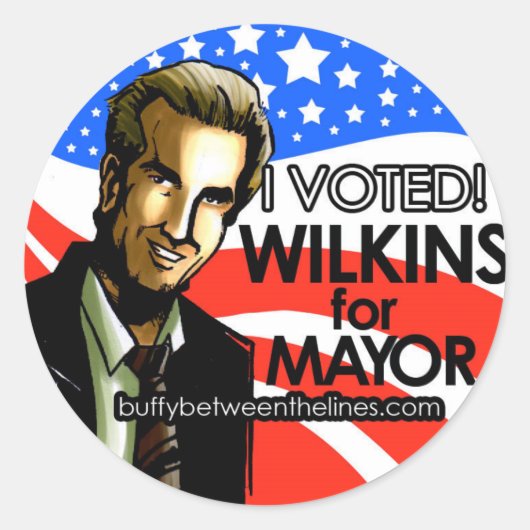 I投票シール ラウンドシール (正面)