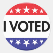 I投票ボタン2024選挙 ラウンドシール (正面)