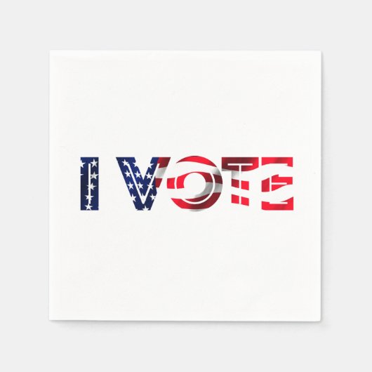 I投票 スタンダードカクテルナプキン (正面)