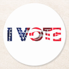 I投票 ラウンドペーパーコースター