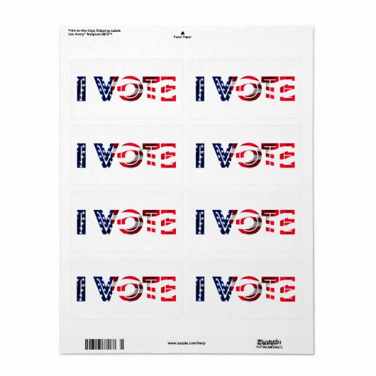 I投票 ラベル (フルシート)