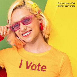 I投票Tシャツ – 赤文字 Tシャツ