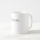 I拒否 – 作成認識度、拒否、象徴 コーヒーマグカップ (正面右)