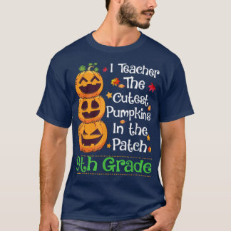 I教え The Cutest Pumpkin 9年生先生ハロ Tシャツ