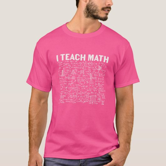 I数学教え学校先生ライフ数学プンエクアティ Tシャツ (正面)