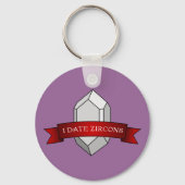 I日付ジルコン地質バナー キーホルダー (正面)