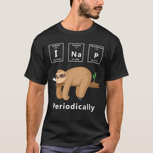 I昼寝は定期的おもしろいに科学を怠る Tシャツ (正面)