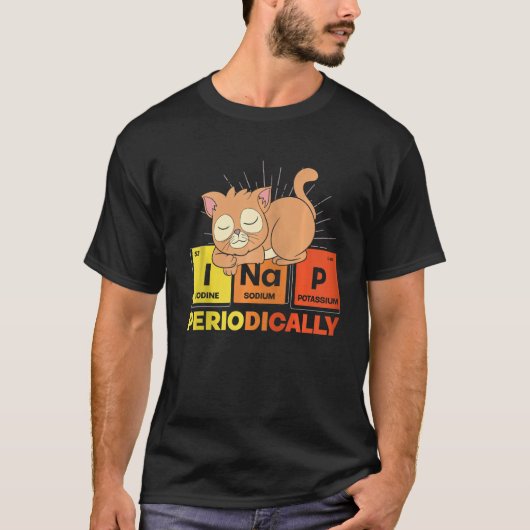 I昼寝定期的に動物の飼い主かわいい眠り Tシャツ (正面)