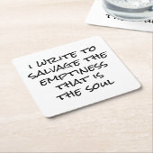 I書紙コースター スクエアペーパーコースター (アングル)