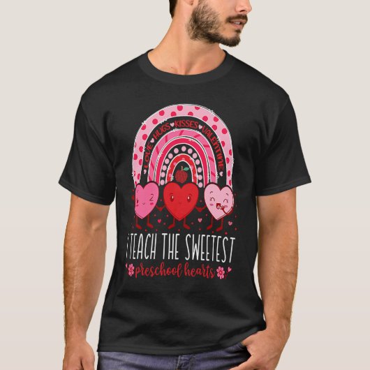 I最教え甘味幼稚園ハート先生Val Tシャツ (正面)