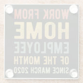 I月の在宅勤務 ガラスコースター (裏面)